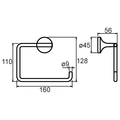 Держатель туалетной бумаги Milardo Magellan MAGSM00M43 Хром