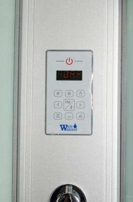 Душевая кабина WeltWasser WW500 Halle 1204 120x90 10000003315 L профиль Хром стекло прозрачное