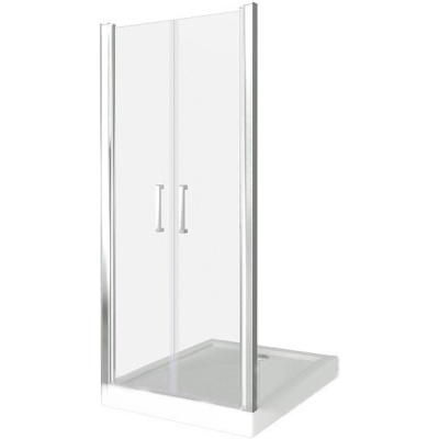 Душевая дверь в нишу Good Door Infinity SD-80 80 профиль Хром стекло прозрачное