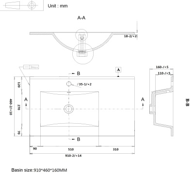 Тумба с раковиной SanVit Мэри-1 90 R в цвете Ral подвесная Белый глянец