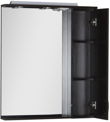 Зеркало со шкафом Aquanet Донна 80 168939 с подсветкой R Венге