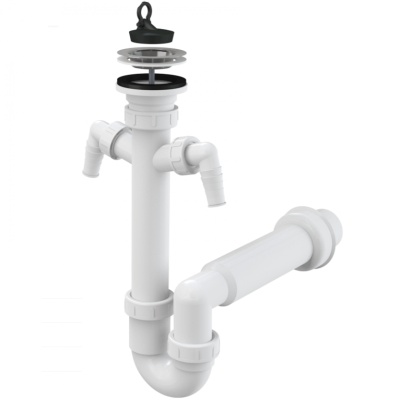 Сифон для кухонной мойки Alcaplast A820-DN50 Белый