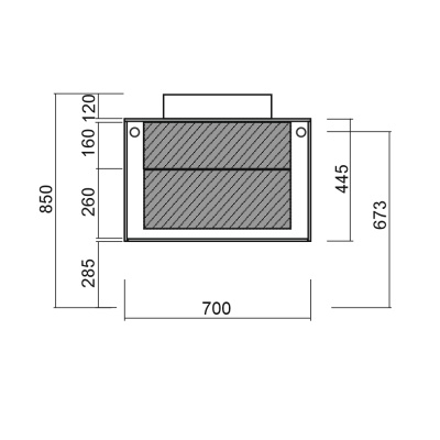 Тумба под раковину Diborg Elise 70 77.7224 подвесная Белый глянец