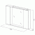 Зеркало со шкафом BelBagno MARINO-SPC-1200/750-2A-BL-P 120 с подсветкой Bianco Lucido