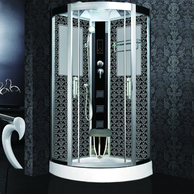 Душевая кабина Niagara Lux 7715 90x90 профиль Золото задняя стенка Золото