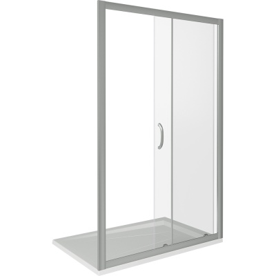 Душевая дверь в нишу Good Door Infinity WTW-120 120 профиль Хром стекло прозрачное