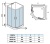 Душевая кабина WeltWasser WW500 Werra 1001 100x100 10000003224 профиль Хром стекло прозрачное