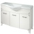 Тумба под раковину Какса-А Классик-Д 120 004118 Белая Серебро