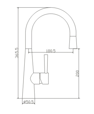 Смеситель для кухни Seaman Eco Venice SSN-1084P Сталь