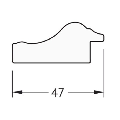 Зеркало Evoform Definite 48х38 Бусы золотые