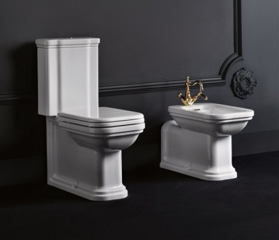 Унитаз компакт Kerasan Waldorf 4117 без сиденья и без бачка