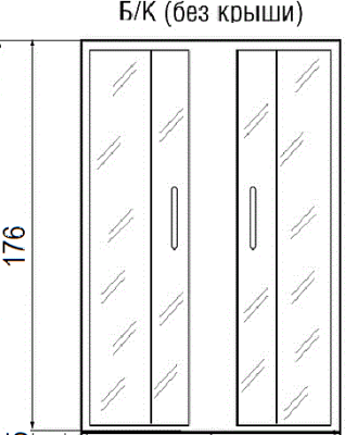 Душевой уголок River Don Light 80x80 МТ 10000002917 без поддона