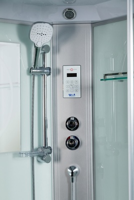 Душевая кабина WeltWasser WW500 Halle 1004 100x100 10000003249 профиль Хром стекло прозрачное