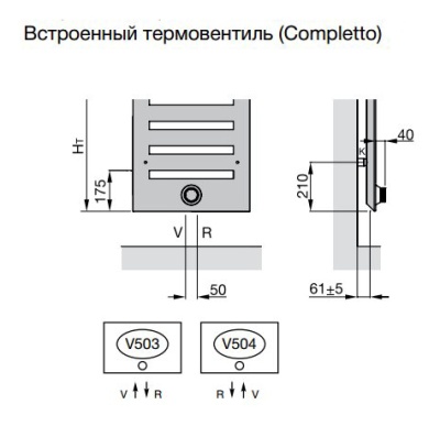 Полотенцесушитель Zehnder Metropolitan Bar MEP-120-060 Белый