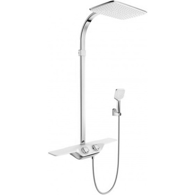 Душевая система Kludi Cockpit Discovery 8020091-00 Белая Хром