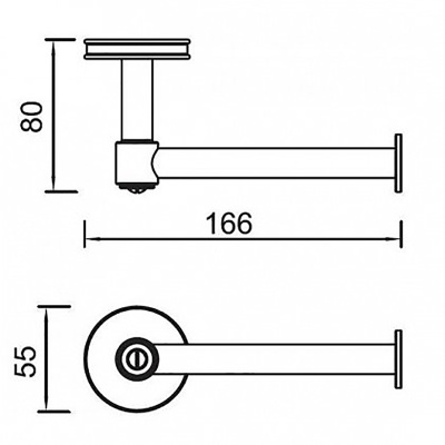 Держатель туалетной бумаги Aquanet 6386-1 Хром