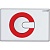 Клавиша смыва Creavit Power GP5001.01 Белая Красная