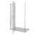 Душевая дверь в нишу Good Door Saturn WTW-140-C-CH 140 L профиль Хром стекло прозрачное