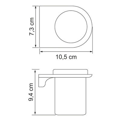 Стакан для зубных щеток WasserKRAFT Kammel K-8328W Белый