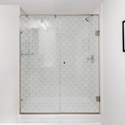 Душевая дверь в нишу Bronze de Luxe SEM-11P 90 Прозрачное стекло, петли бронза классические