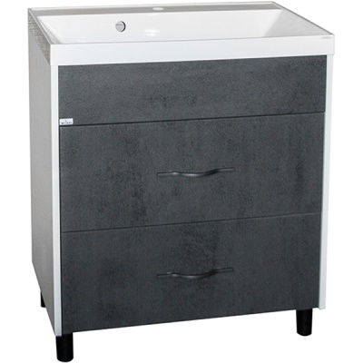 Тумба под раковину Mixline Сура 60 539802 Серая Белая