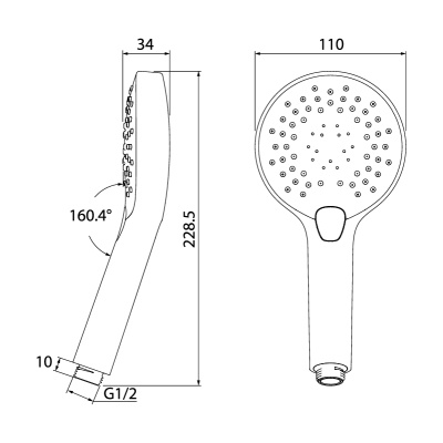 Ручной душ Iddis 0813F00I18 Хром