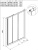 Душевая дверь в нишу Kolpa San Luna TV3D/S 90 Хром