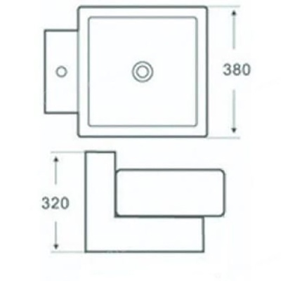 Раковина Melana 38 MLN-А041 (LT-5016) Белая