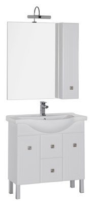 Тумба под раковину Aquanet Стайл 85 181502 Белая