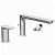 Смеситель на борт ванны Villeroy&Boch O.novo TVT10400200061 Хром