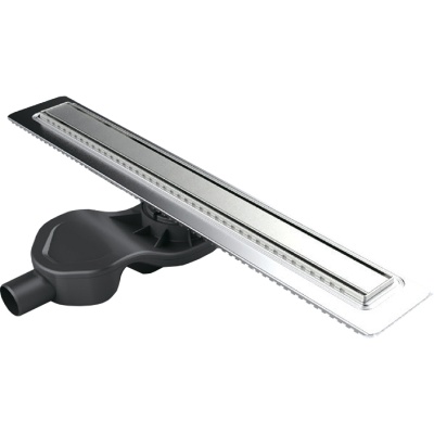 Душевой лоток Berges Wasserhaus B1 Keramik 400 090115 с решеткой Матовый хром