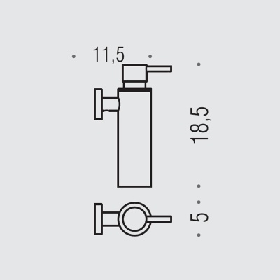 Дозатор для жидкого мыла Colombo Design Plus W4981 Хром