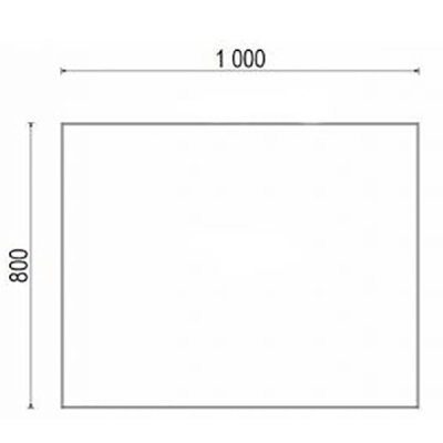 Зеркало Акватон Брук 100 1A200302BC010 Белое