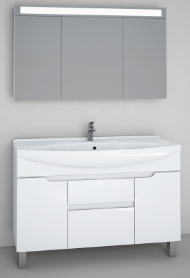 Тумба под раковину Dreja Laguna Plus 120 99.0110 Белый глянец