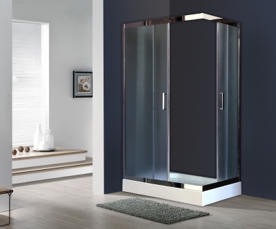 Душевой уголок Royal Bath HP 120х80 RB8120HP-C-CH-L с поддоном профиль Хром стекло матовое