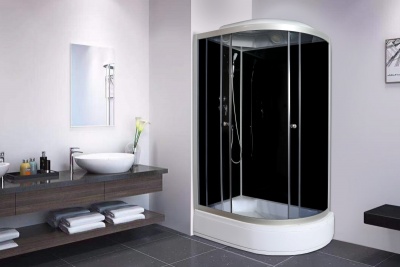 Душевая кабина Parly Classic CM120L 120х215 профиль Сатин стекло тонированное