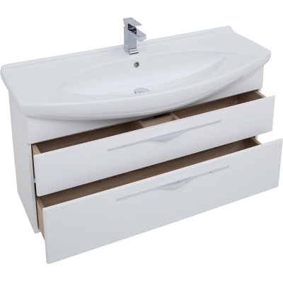 Комплект мебели для ванной Aquanet Ирвин 120 210256 подвесной Белый глянец