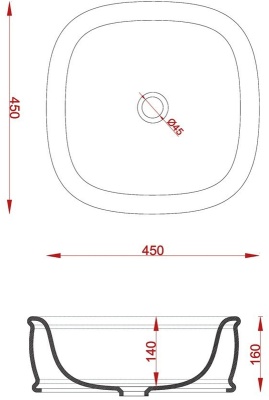 Раковина Artceram Azuley 45 AZL001 01 00 Белая