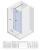 Душевая дверь в нишу Riho Scandic Mistral M102 160x200 Хром L