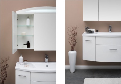 Тумба под раковину Aquanet Тренто 120 156500 подвесная Белая