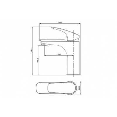 Смеситель для раковины Aquanet Atletic AF310-10С Хром