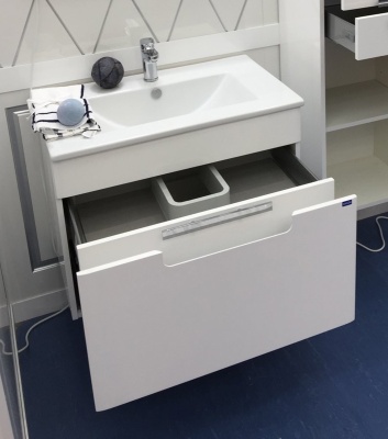 Тумба под раковину Opadiris Гранда 60 Z0000009905 подвесная Белая глянцевая