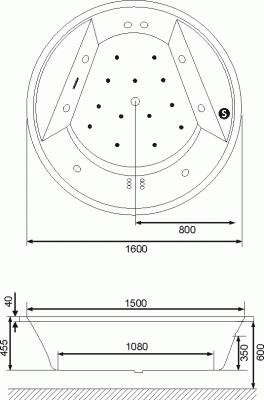 Акриловая ванна Excellent Great arc 160 Белая