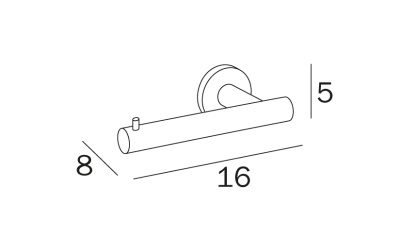 Держатель туалетной бумаги Inda Touch A46250CR Хром