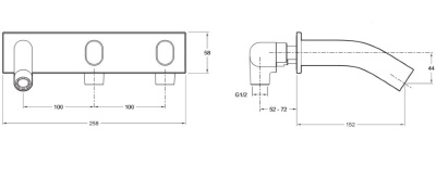 Смеситель для раковины Jacob Delafon Talan E10087RU-CP Хром