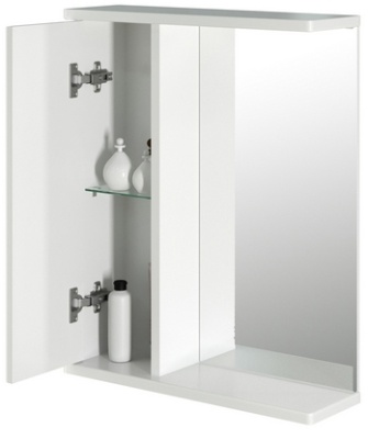 Зеркало со шкафом Mixline Норд 55 L 528387 Белый