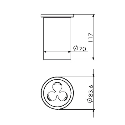 Стакан для зубных щеток Langberger Lugano 23029A Хром