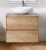 Комплект мебели для ванной BelBagno SET-KRAFT-600-RNN-C-BB344-LOY-GRT-600/800 с зеркалом и смесителем Rovere Nebrasca Nature, столешница - Cemento (без нанесения узора)