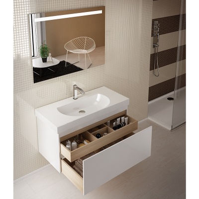 Тумба под раковину Kerama Marazzi Buongiorno 80 подвесная 2 ящика Белая