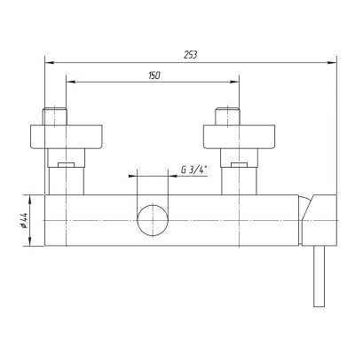 Смеситель для душа Migliore Fortis ML.FRT-5436.CR Хром